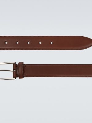 Cinturón de cuero Brunello Cucinelli marrón