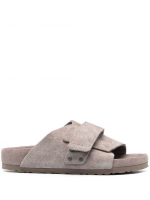 Tofflor i mocka Birkenstock