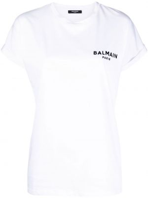 Tričko s potiskem Balmain - Bílá