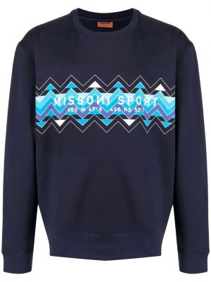 Sweatshirt mit print Missoni blau