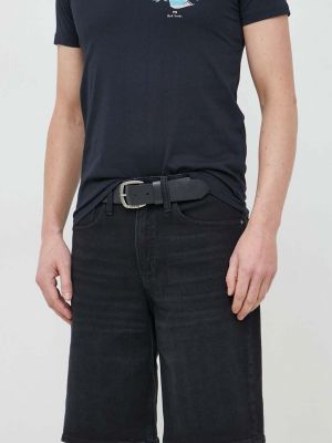 Kratke traper hlače Calvin Klein crna