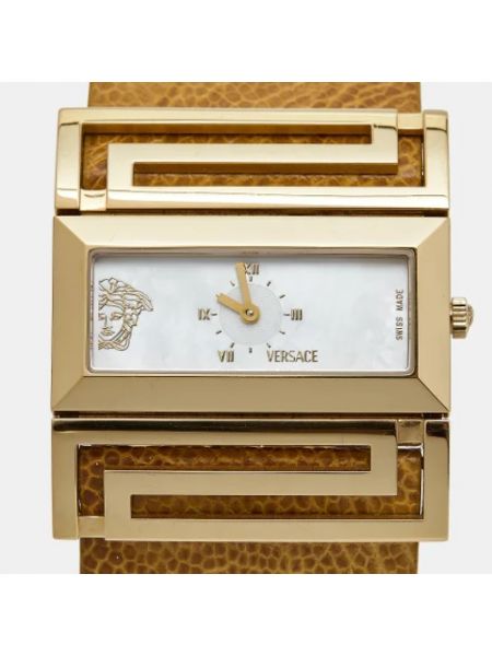 Relojes de acero inoxidable Versace Pre-owned beige