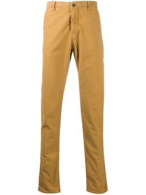 Pantalones chinos slim fit Incotex amarillo