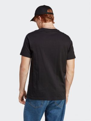 Jersey csíkos póló Adidas fekete