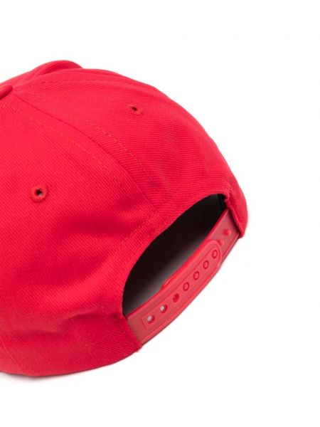 Haftowana czapka z daszkiem bawełniana Rhude czerwona