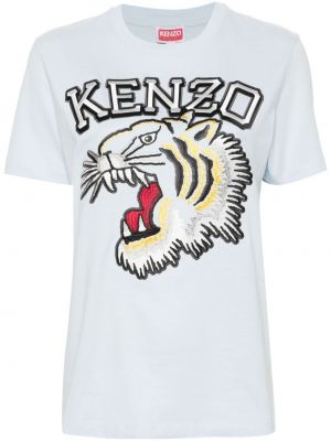 Памучна тениска бродирана Kenzo