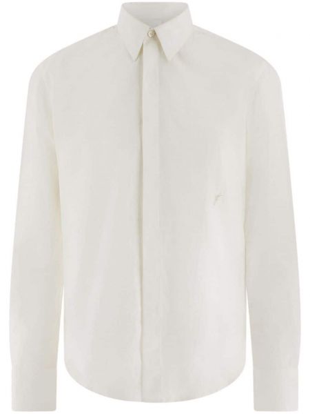 Medvilninė marškiniai Ferragamo balta