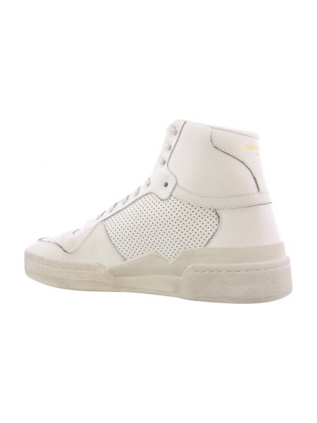 Sneakersy z siateczką Saint Laurent białe