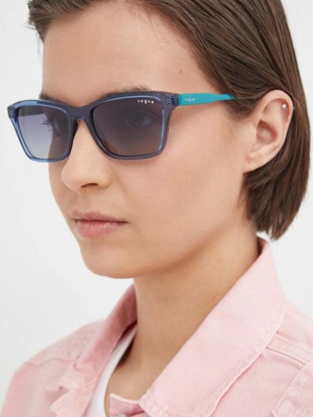 Niebieskie okulary przeciwsłoneczne Vogue