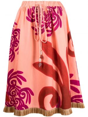 Φλοράλ φούστα με σχέδιο Themis Z Gr
