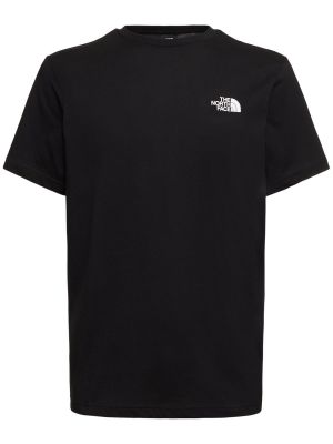 T-shirt med mönster The North Face svart