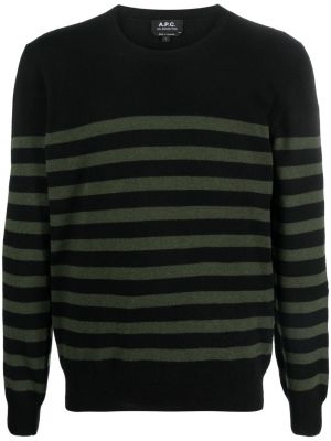 Vlnený sveter A.p.c. čierna