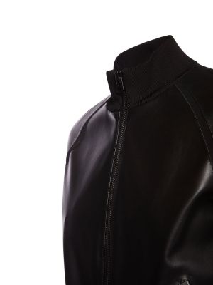Kožená bomber bunda Tom Ford čierna