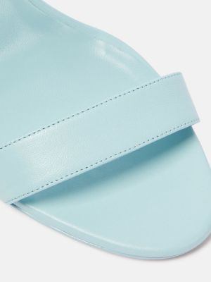 Kožené sandály Christian Louboutin modré