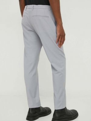 Jednobarevné kalhoty Drykorn šedé