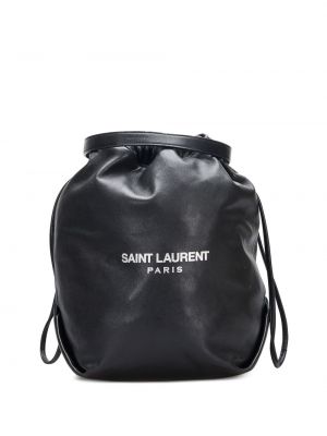 Taška s potlačou Saint Laurent čierna