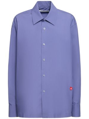 Camisa de algodón Alexander Wang violeta