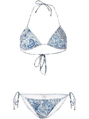 Bikini mit print mit paisleymuster Etro blau