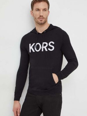 Sweter bawełniany Michael Kors czarny
