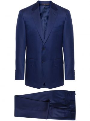 Vlnený oblek Canali modrá