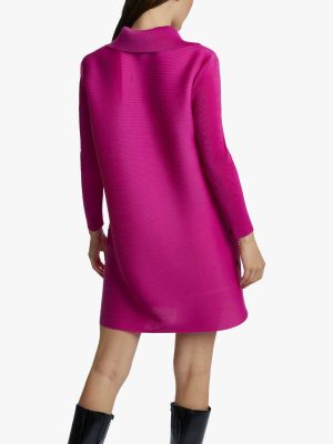 Плиссированное платье-рубашка на пуговицах James Lakeland розовое