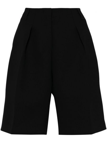 Pantaloni scurți plisate Jacquemus negru