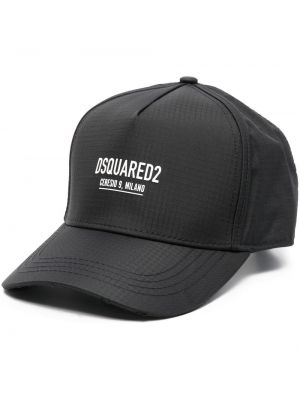 Trykt cap Dsquared2 svart