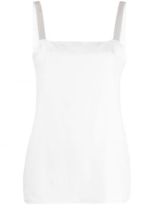 Silke tank top Fabiana Filippi hvit