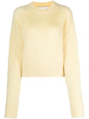 Пуловер от мохер Sa Su Phi жълто