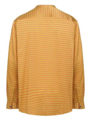 Jedwabna koszula Shanghai Tang żółta