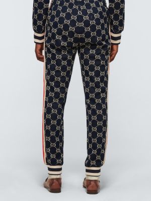 Pantalones de tejido jacquard Gucci