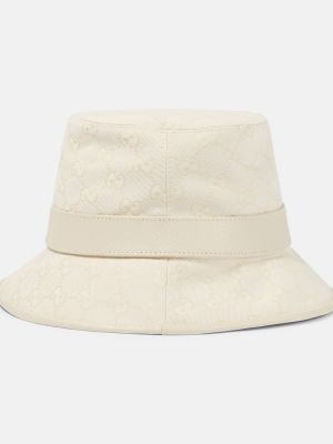 Sombrero de algodón Gucci dorado