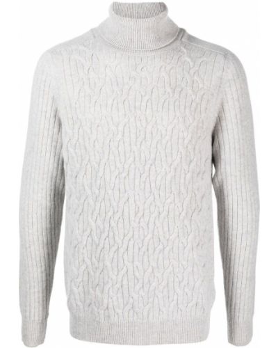 Плетен пуловер Peserico сиво