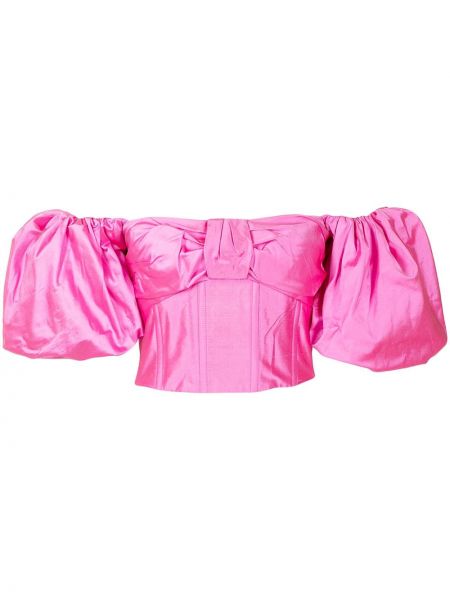 Шелковая блузка Rozie Corsets, розовый