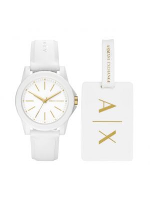 Білий годинник Armani Exchange