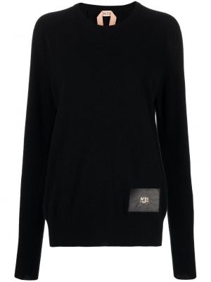 Вълнен пуловер N°21 черно