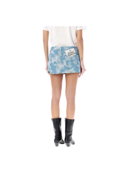 Mini falda de algodón de tejido jacquard Vivienne Westwood