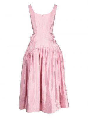 Plisované midi šaty bez rukávů Rejina Pyo růžové
