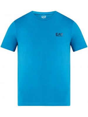 T-shirt mit print Ea7 Emporio Armani blau
