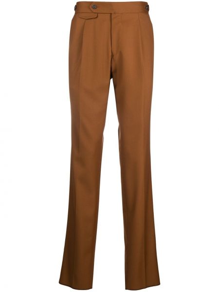 Pantalones rectos Lardini marrón