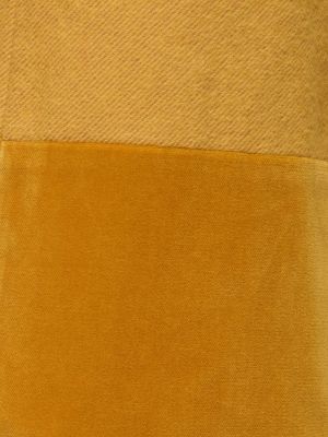 Pantalones de terciopelo‏‏‎ de algodón Maria De La Orden amarillo