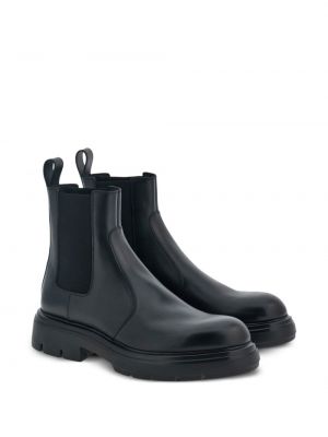 Chelsea boots en cuir chunky Ferragamo noir
