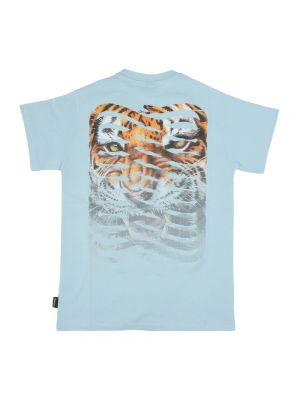 Hemd mit tiger streifen Propaganda blau