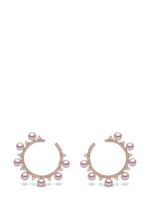 Orecchini con perline in oro rosa Yoko London