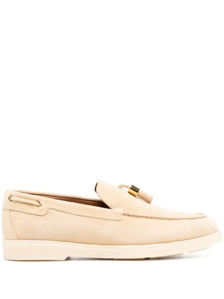 Semišové loafers Giuseppe Zanotti béžové