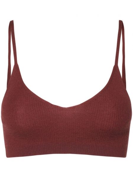 Neulottu kashmir bralette Cashmere In Love ruskea