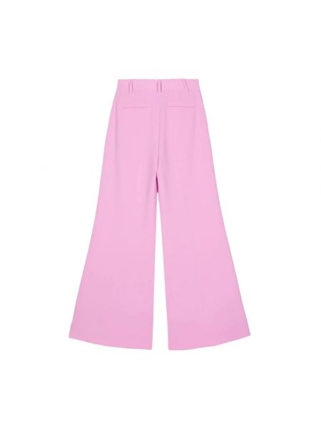 Spodnie relaxed fit Blugirl różowe