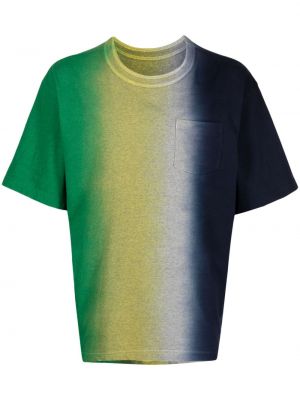 Памучна тениска с tie-dye ефект Sacai