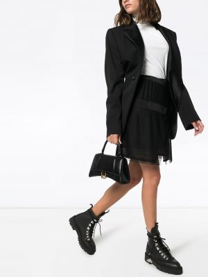 Falda plisada 032c negro
