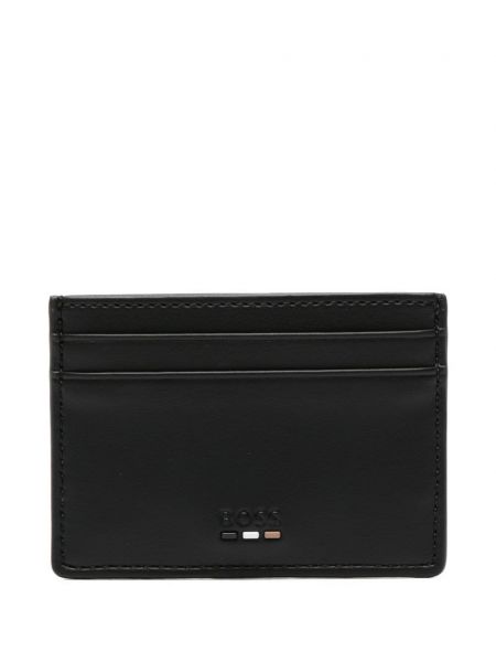 Pruhovaná kožená peněženka Boss